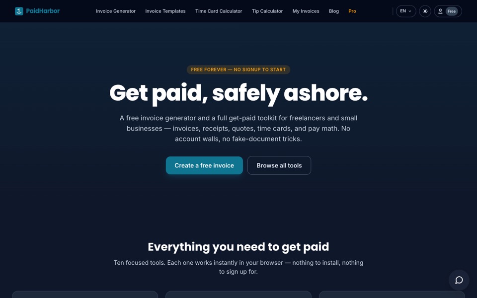 PaidHarbor — live product